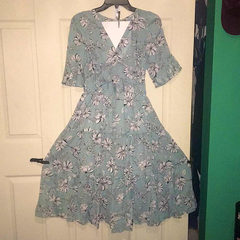 Floral chiffon dress